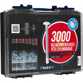 Coffret vis autoperceuse tête cylindrique 