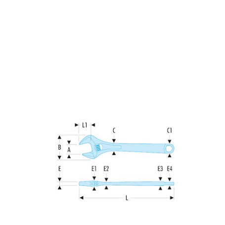 113A.4C   CLE A MOLETTE CHROMEE 4'