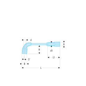 75.11   CLES A PIPE 6X6 PANS 11MM