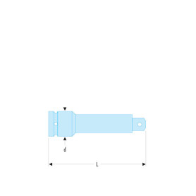 NS.210A   RALLONGE IMPACT 1/2' 75MM